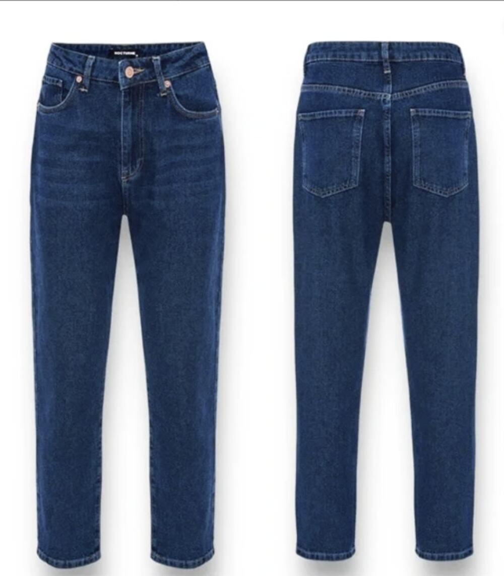 Dark Wash Denim Jeans Straight Leg by Nocturne MSRP $155
